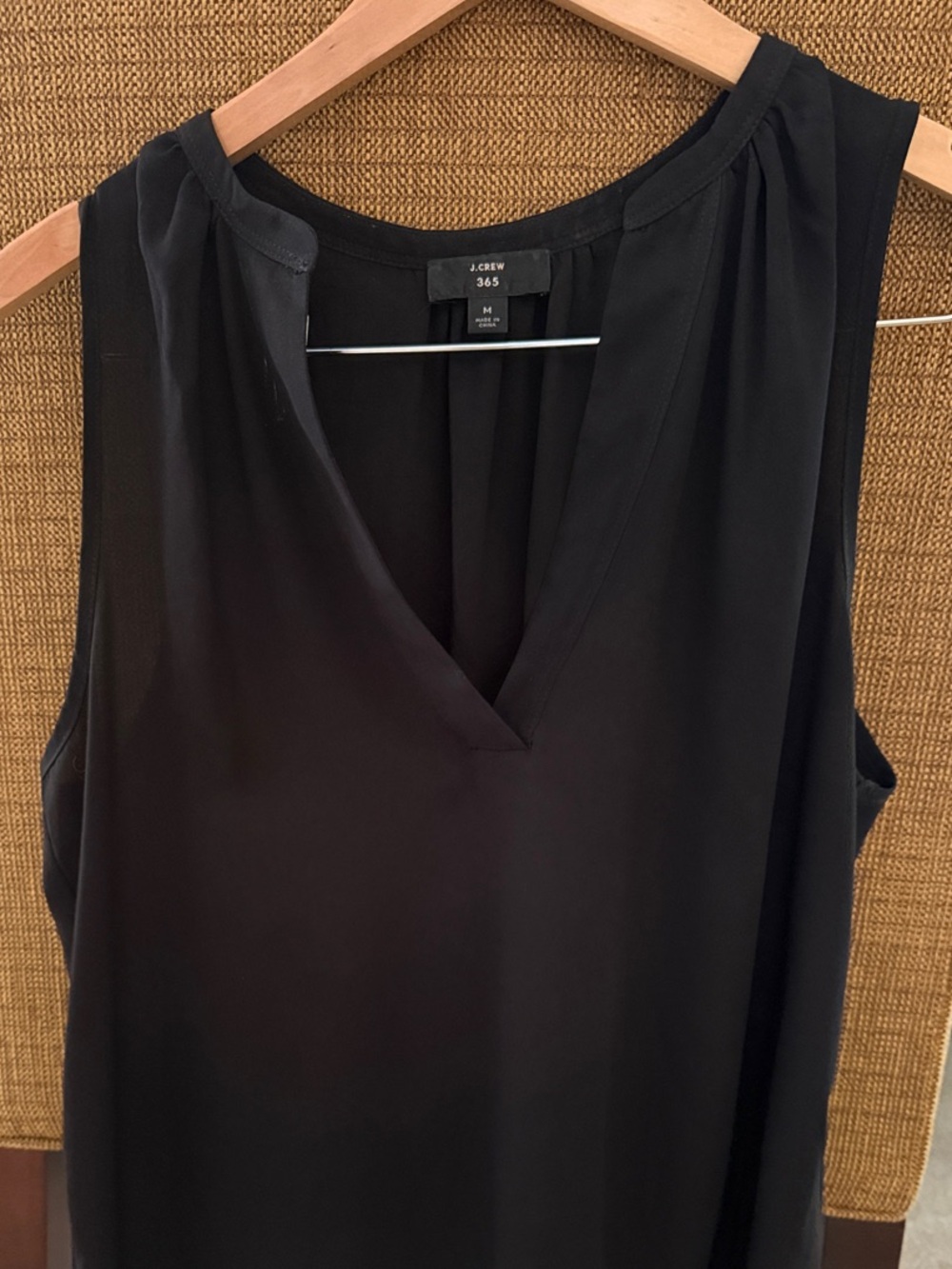 J. Crew Black Sleeveless V-Neck Camisole